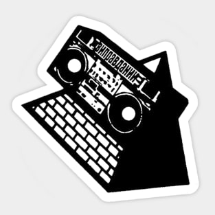 the KLF Boombox Pyramid Sticker